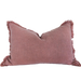 Champêtre Heavy Weight French Linen Cushion 40x60cm Lumbar - Rose Pink