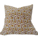 LAST THREE - Jaipur Artisan Block Printed Heavy Weight Pure French Linen Cushion 55cm Square - Mughal Flower