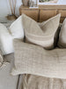 RESTOCK SOON | Détente Multi-Weave Rustic Texture Pure French Linen 55cm Square Feather Filled - Kyoto