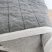 Cannes Cotton Quilted Bed Cover Massive Blanket 230x200cm - Dark Grey | Pinstriped