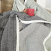 BACKORDER NOW *EARLY OF MAY* Cannes Cotton Quilted Bed Cover Massive Blanket 230x200cm - Dark Grey | Pinstriped