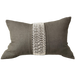 Millard Handwoven French Linen Cushion 40x60cm Lumbar - Vence Dark Khaki