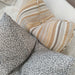 Hayla Jacquard Double Sided Cotton Linen Cushion 55cm Square - Black
