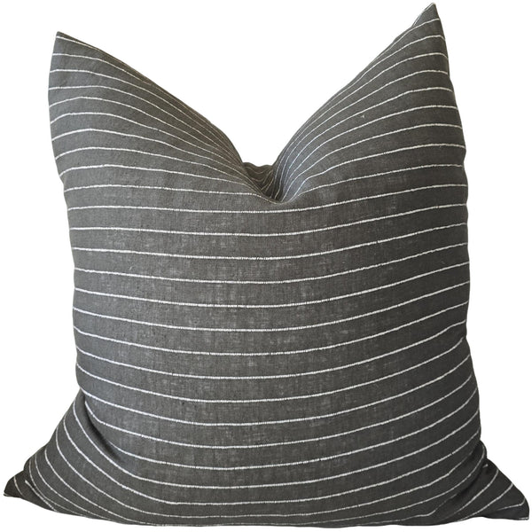 Amelia Linen Cushion 55cm Square - Thatch Green