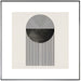 P128 Black Framed Perspex Glass Canvas Art Print 100 cm x 100 cm