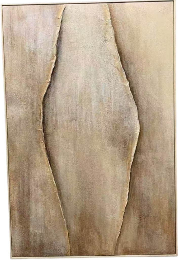 H090 Oak Framed Full Hand Painted Artwork 120 cm x 80 cm
