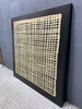 H075 Black Framed Full Hand Painted Artwork  100 cm x 100 cm