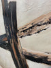 H088 Oak Framed Full Hand Painted Artwork  100 cm x 100 cm