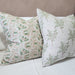 LAST ONE - The Outback Artisan Block Printed Heavy Weight Pure French Linen Cushion 55cm Square - Eucalyptus