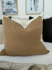 Palermo Gauze Cotton Linen Cushion Feather Filled -Terracotta