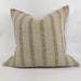Prato Hand Loomed Rustic Linen Cushion 50cm Square Feather Filled