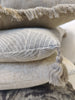 Florence Jacquard Pure French Linen Cotton Cushion Feather Filled 50cm Square