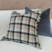 Cross Hatch Yarn Dyed Pure French Linen Cushion 50cmx50cm - Highland