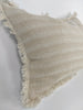 Rustic Jute Linen Cushion Lumbar Feather Filled - Country Road Plain LAST ONE
