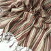 Pure French Linen Hand-woven Long Scarves - Multiple Stripe