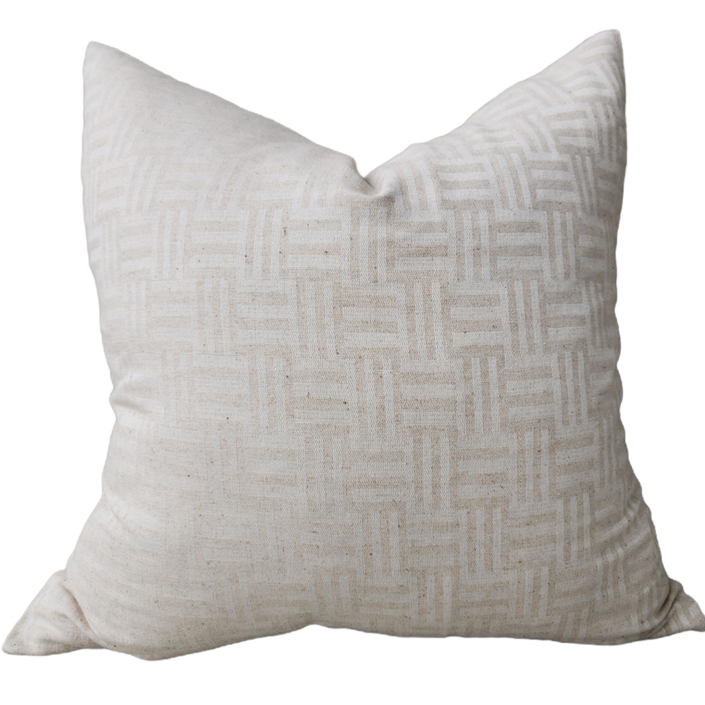 Millard Jute Linen Cushion 55cm Square - Dinan