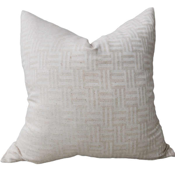 Millard Jute Linen Cushion 55cm Square - Dinan