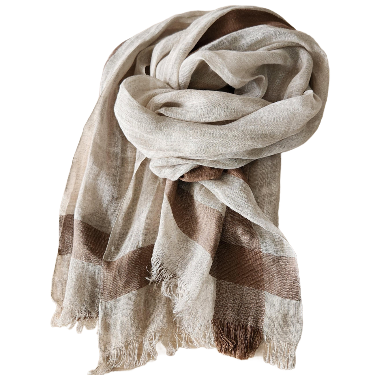 French online linen scarf
