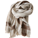 LAST ONE - Millard Pure French Linen Long Scarves - Coffee & Natural