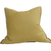 Iberian Coast Heavyweight Pure French Linen Cushion 55cm Square - Turmeric