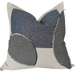 Annecy Patch Linen Cotton Cushion Feather Filled 55cm Square