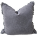 Millard Heavy Weight French Linen Cushion 55cm Square - Champêtre Charcoal