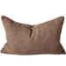 Millard Jacquard Linen Cushion 40x60cm Lumbar - Gassin Baked Cookie Brown