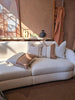 Alboran Sea Cushion 50cm Square -  Golden | Albescent White