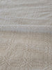 Starlight Jacquard Linen Cotton Massive Throw Bed Cover 150cm x 230cm - Off White | Natural