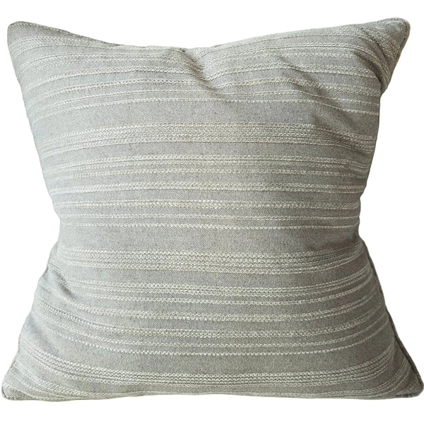 Greta Cushion 55cm Square - Stripe | Sage Green
