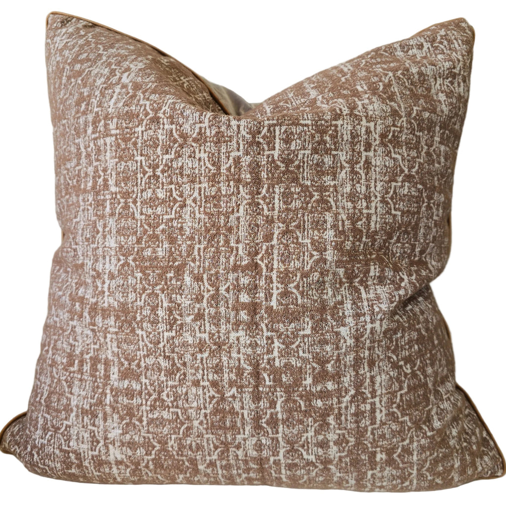 Trellis Cushion 55cm Square - Terracotta