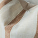 The Coastal Linen Blend Cushion 55cm Square - Cream | Terracotta Stripe