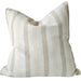 The Coastal Linen Blend Cushion 55cm Square - Cream | Sand Stripe