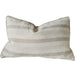 The Coastal Linen Blend Cushion 40x60cm Lumbar - Cream | Sand Stripe