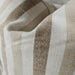The Coastal Linen Blend Cushion 55cm Square - Cream | Warm Camel Stripe