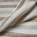 The Coastal Linen Blend Cushion 55cm Square - Cream | Warm Camel Stripe