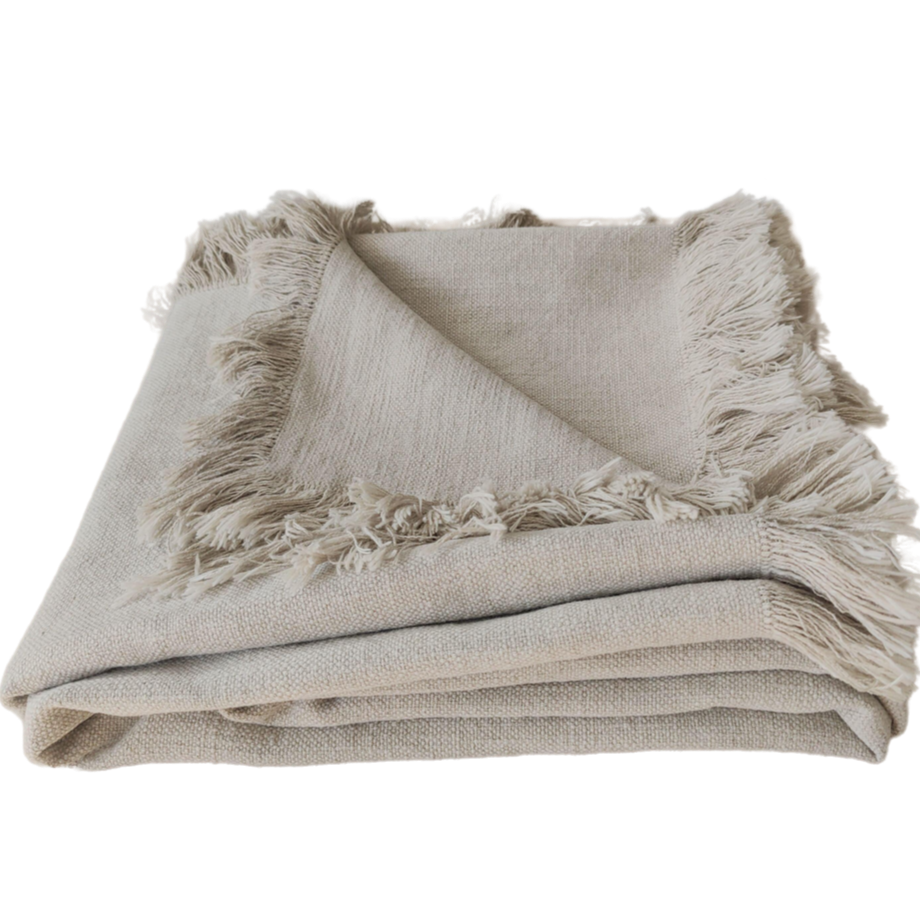 Champêtre Heavy Weight French Linen Massive Throw 140x240cm - Natural