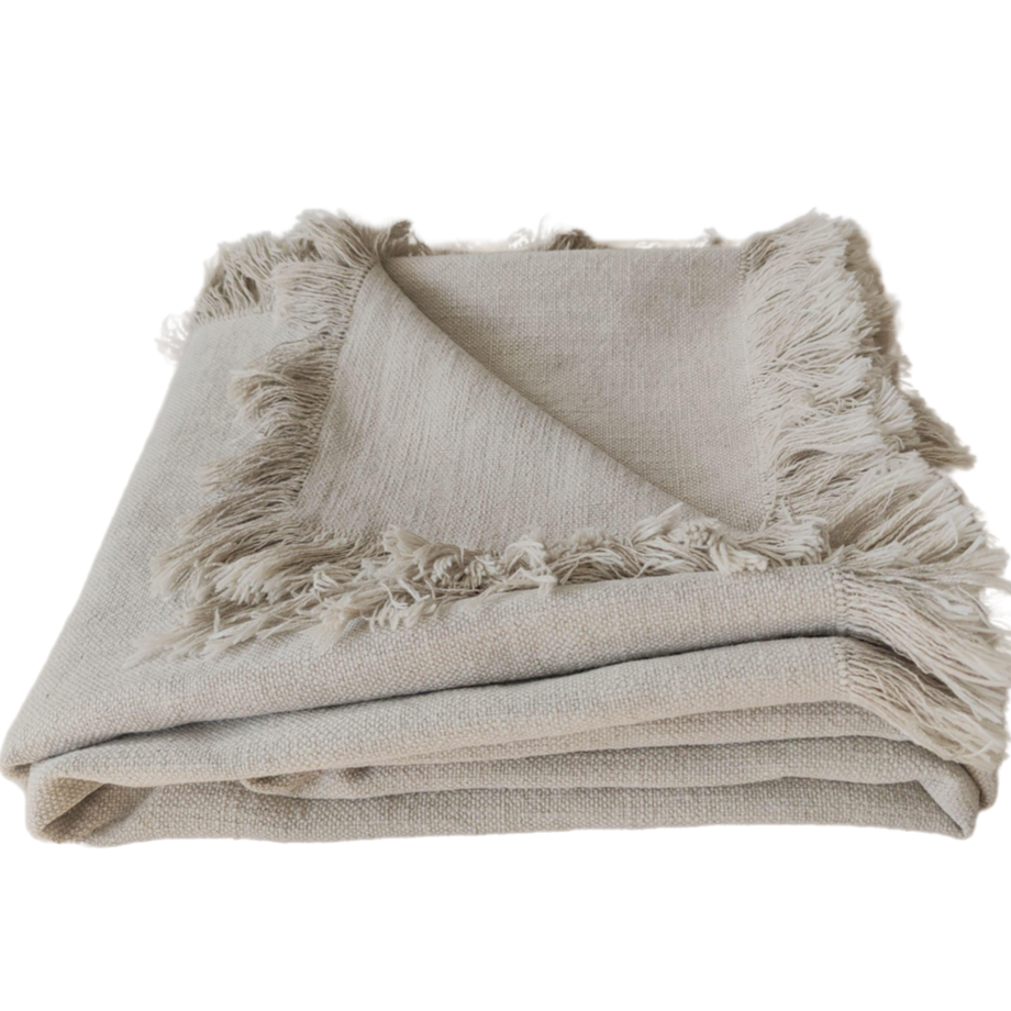 Champêtre Heavy Weight French Linen Massive Throw 140x220cm - Natural