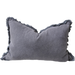 Millard Heavy Weight French Linen Cushion 40x60cm Lumbar - Champêtre Charcoal