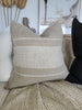 LAST ONE | Détente Multi-Weave Rustic Texture Pure French Linen 55cm Square Feather Filled - Kyoto