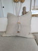 RESTOCK SOON | Détente Multi-Weave Rustic Texture Pure French Linen 55cm Square Feather Filled - Kyoto