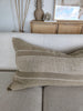 LIMITED STOCK LEFT |Détente Multi-Weave Rustic Texture Pure French Linen 40x90cm Long Lumbar Feather Filled - Kyoto