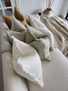 RESTOCK SOON - Champêtre Heavy Weight French Linen Cushion 55cm Square - White