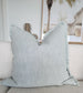 Champêtre Heavy Weight French Linen Cushion 55cm Square - Sky Blue