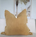 Champêtre Heavy Weight French Linen Cushion 55cm Square Feather Filled - Turmeric Yellow
