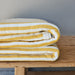 LAST ONE - Cannes Cotton Quilted Bed Cover Massive Blanket 230x200cm - Yellow Striped