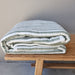 Cannes Cotton Quilted Bed Cover Massive Blanket 230x200cm - Sage Green Striped