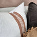 Millard Heavyweight French Linen Cushion 40x60cm Lumbar - Campbell Rust