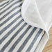 Cannes Cotton Quilted Bed Cover Massive Blanket 230x200cm - Grey Striped