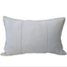 LAST ONE - Eveleigh Stonewashed Linen Cotton Cushion 40x60cm Lumbar - Oatmeal | Embroidery Double Striped